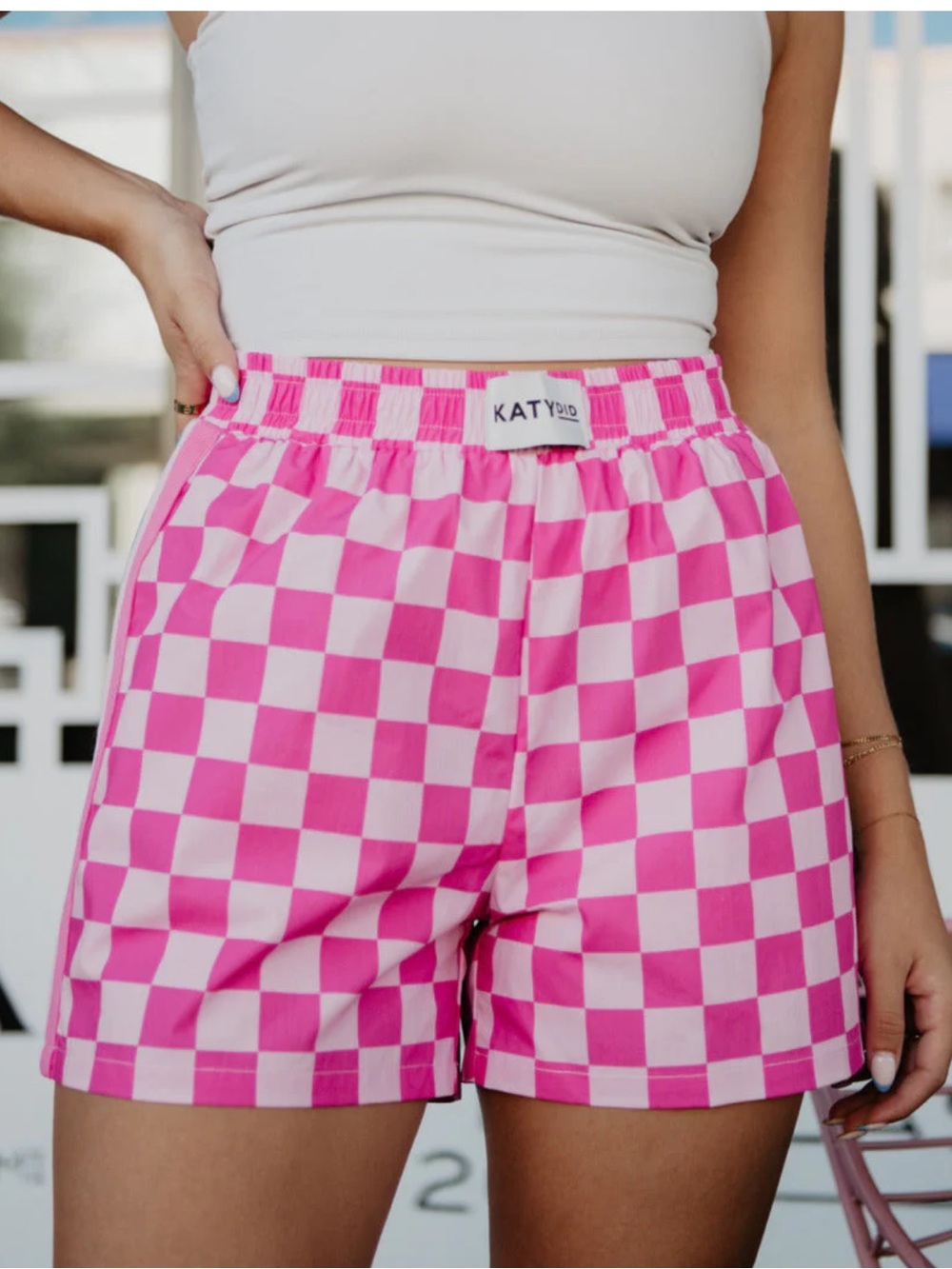 Katydid

HOT PINK CHECKERED BOXERS